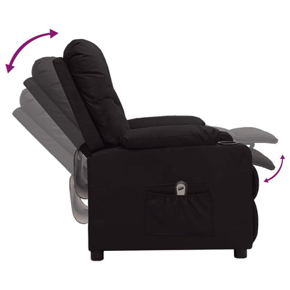 vidaXL Relaxsessel Elektrisch Schwarz Kunstleder
