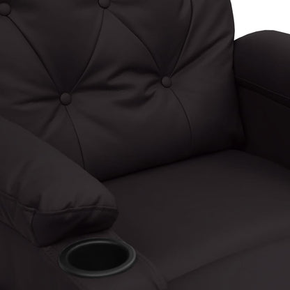 vidaXL Relaxsessel Elektrisch Schwarz Kunstleder