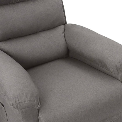 vidaXL Relaxsessel Elektrisch Hellgrau Stoff