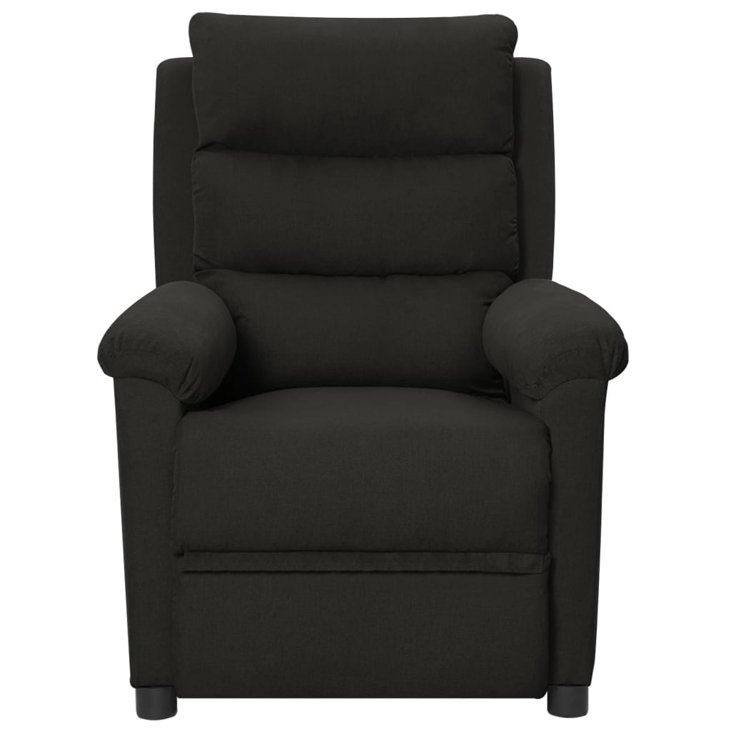 vidaXL Fauteuil relax électrique noir en tissu