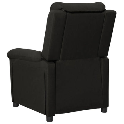 vidaXL Fauteuil relax électrique noir en tissu