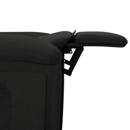 vidaXL Fauteuil relax électrique noir en tissu