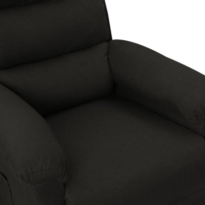 vidaXL Fauteuil relax électrique noir en tissu