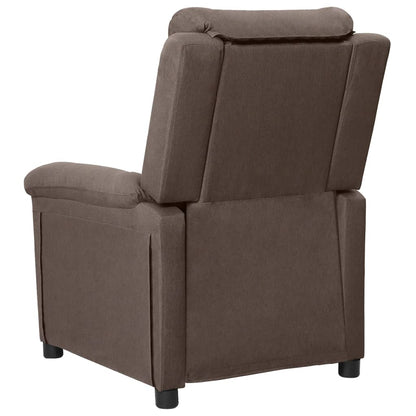 vidaXL Relaxsessel Elektrisch Taupe Stoff