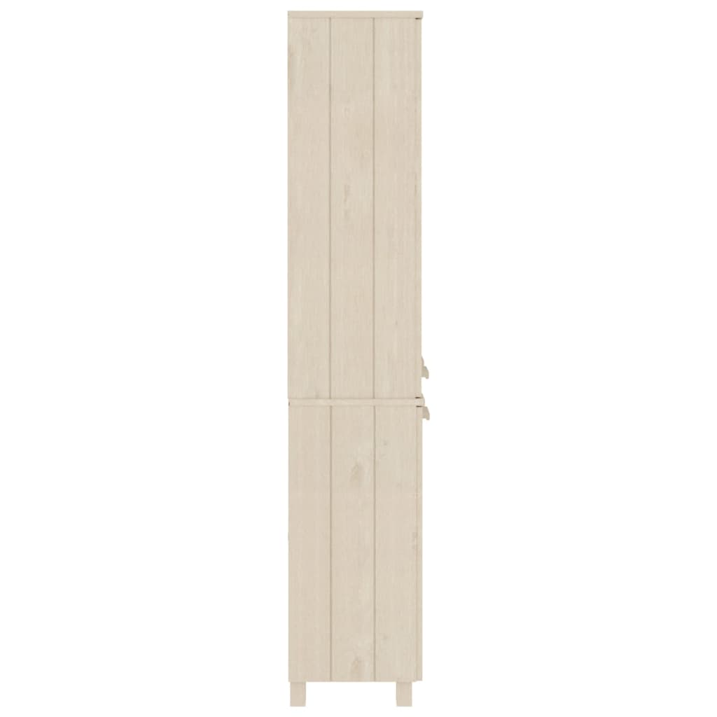 vidaXL Highboard HAMAR Pin massif marron miel