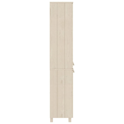 vidaXL Highboard HAMAR Pin massif marron miel