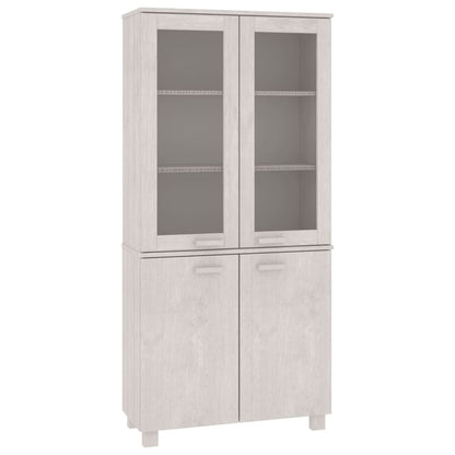 vidaXL Buffet haut HAMAR Pin massif Blanc