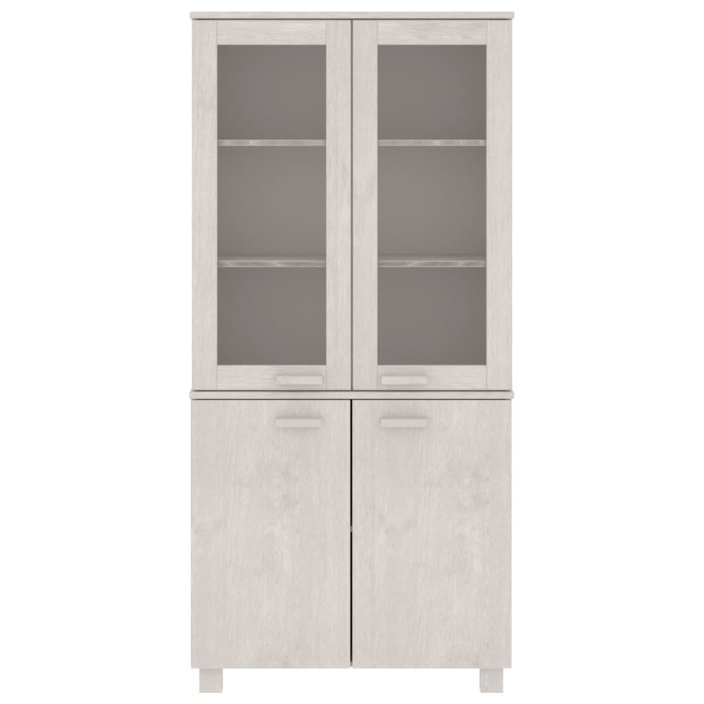 vidaXL Buffet haut HAMAR Pin massif Blanc
