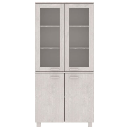 vidaXL Buffet haut HAMAR Pin massif Blanc