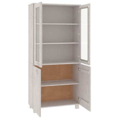 vidaXL Buffet haut HAMAR Pin massif Blanc