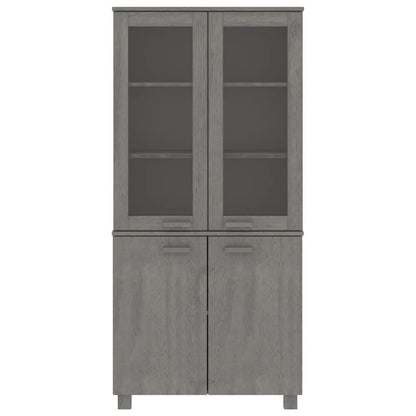 vidaXL Bahut haut HAMAR en pin massif gris clair