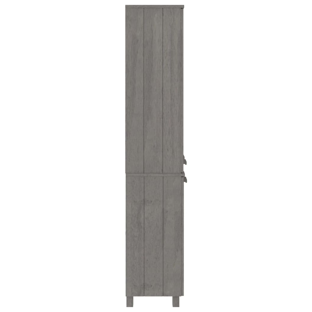 vidaXL Bahut haut HAMAR en pin massif gris clair