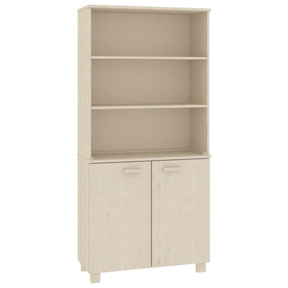 vidaXL Highboard HAMAR Pin massif marron miel