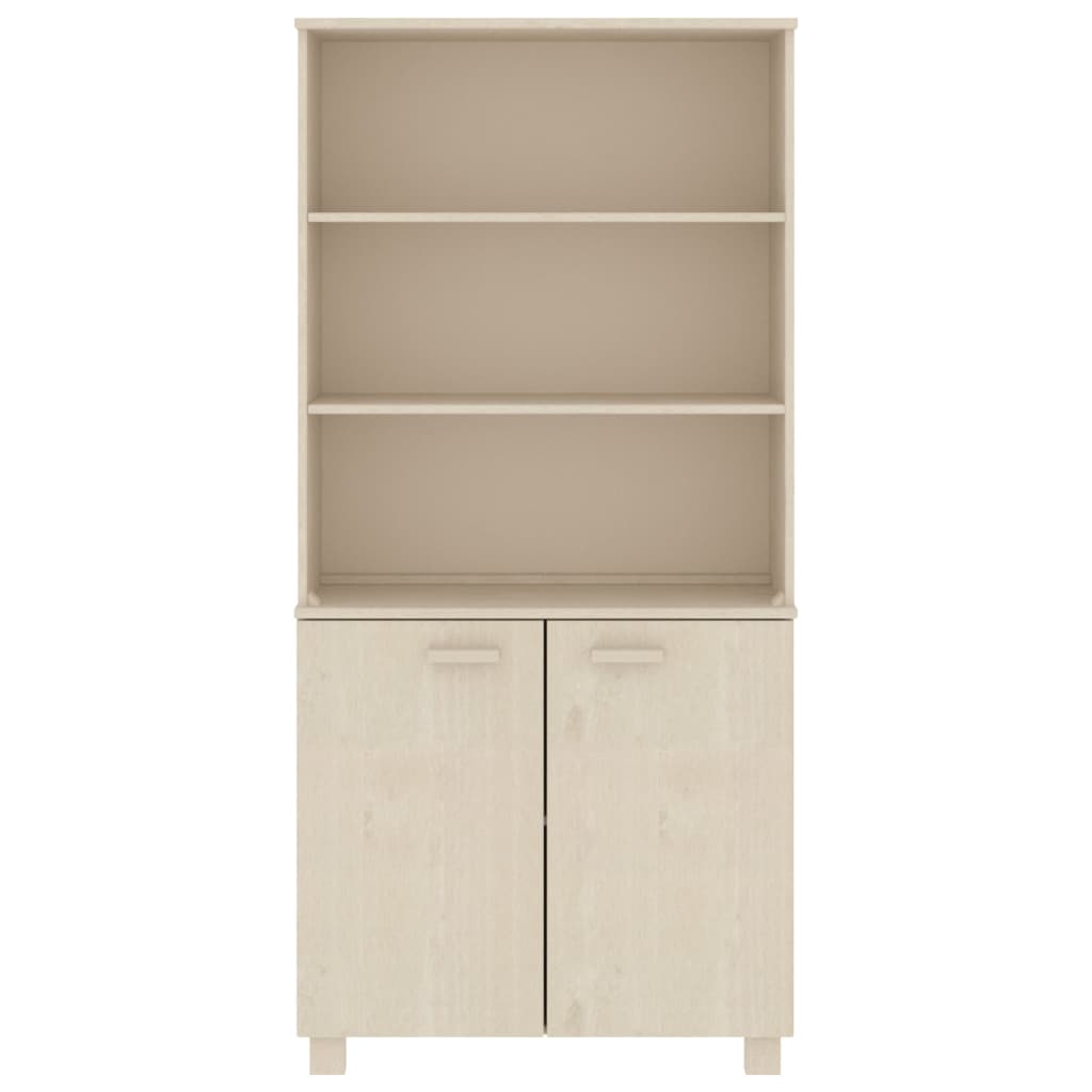 vidaXL Highboard HAMAR Pin massif marron miel