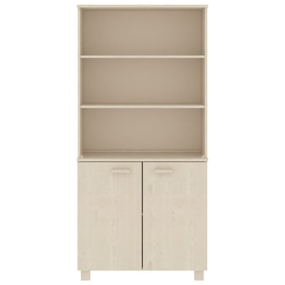vidaXL Highboard HAMAR Pin massif marron miel
