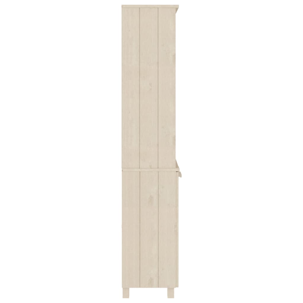 vidaXL Highboard HAMAR Pin massif marron miel