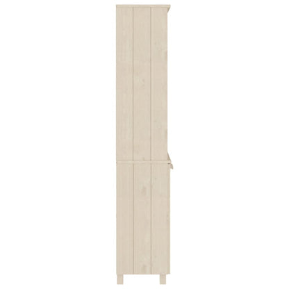 vidaXL Highboard HAMAR Pin massif marron miel