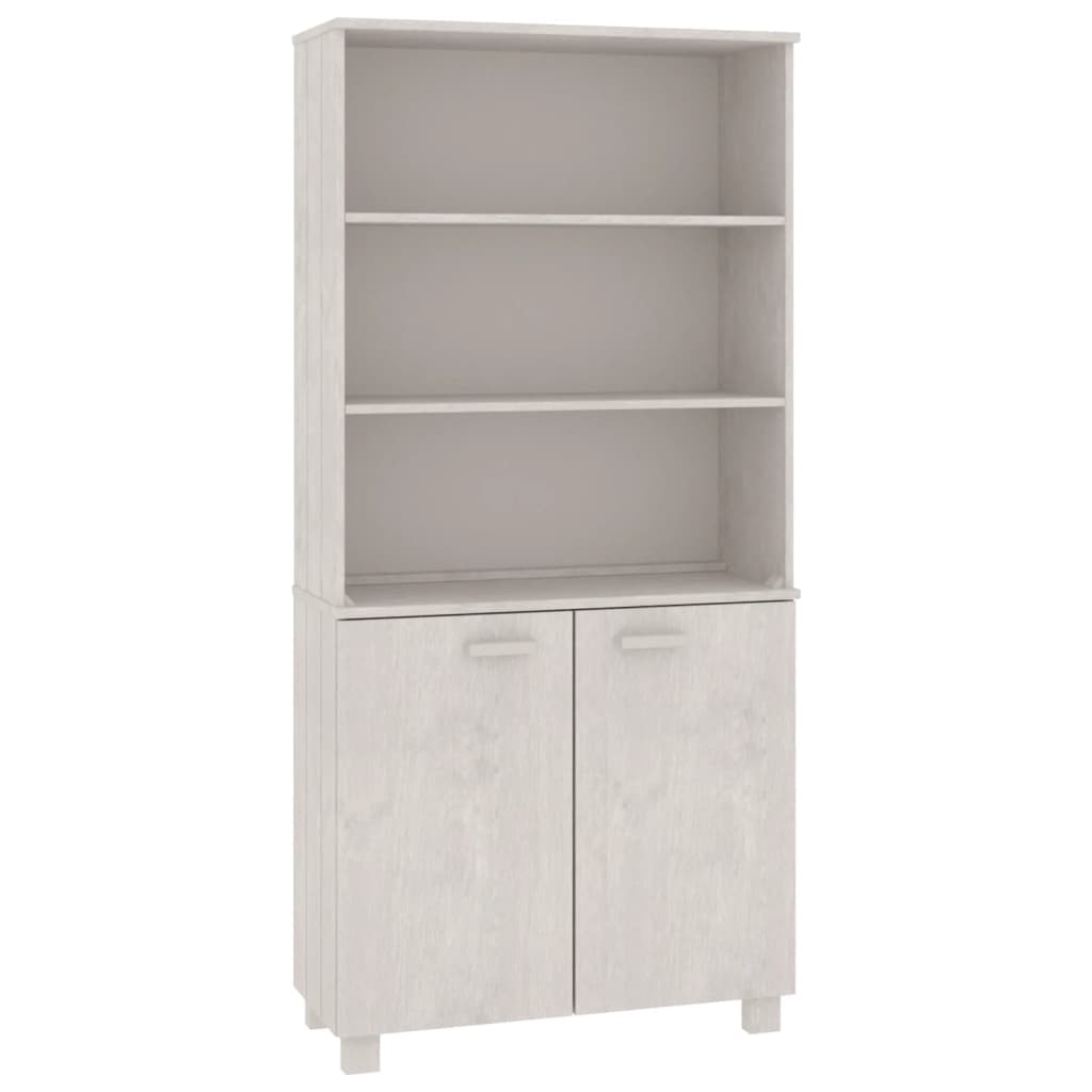 vidaXL Buffet haut HAMAR Pin massif Blanc
