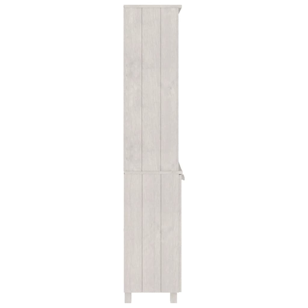 vidaXL Buffet haut HAMAR Pin massif Blanc