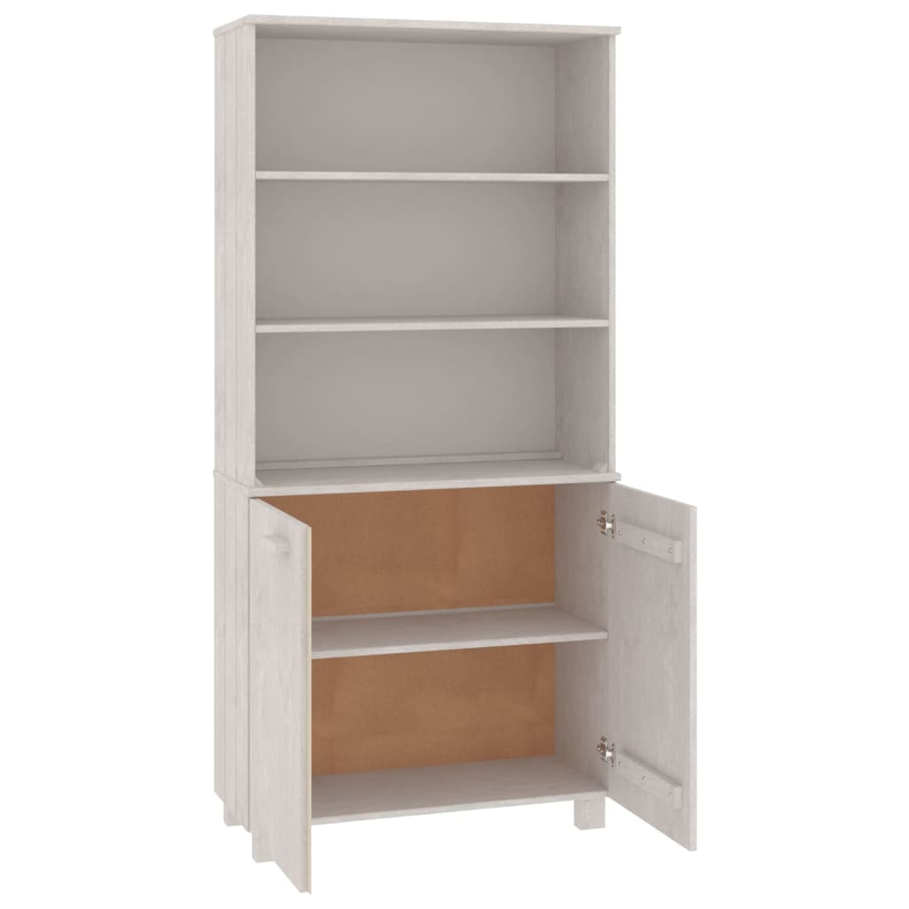 vidaXL Buffet haut HAMAR Pin massif Blanc