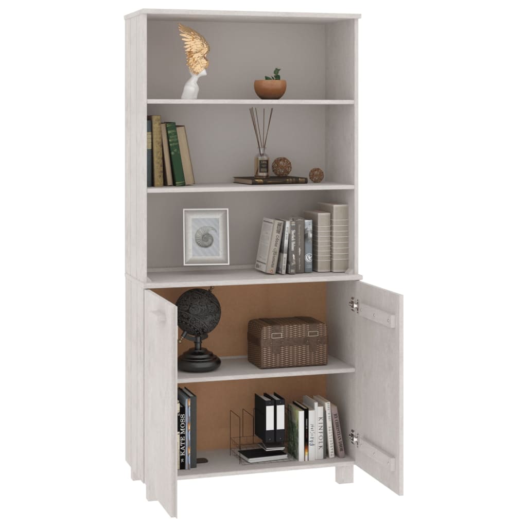 vidaXL Buffet haut HAMAR Pin massif Blanc