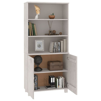 vidaXL Buffet haut HAMAR Pin massif Blanc