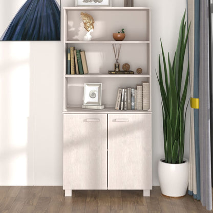vidaXL Buffet haut HAMAR Pin massif Blanc