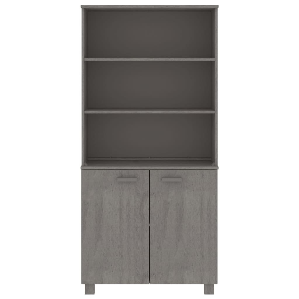 vidaXL Highboard HAMAR Massivholz Kiefer Hellgrau