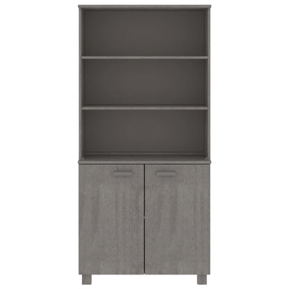 vidaXL Highboard HAMAR Massivholz Kiefer Hellgrau