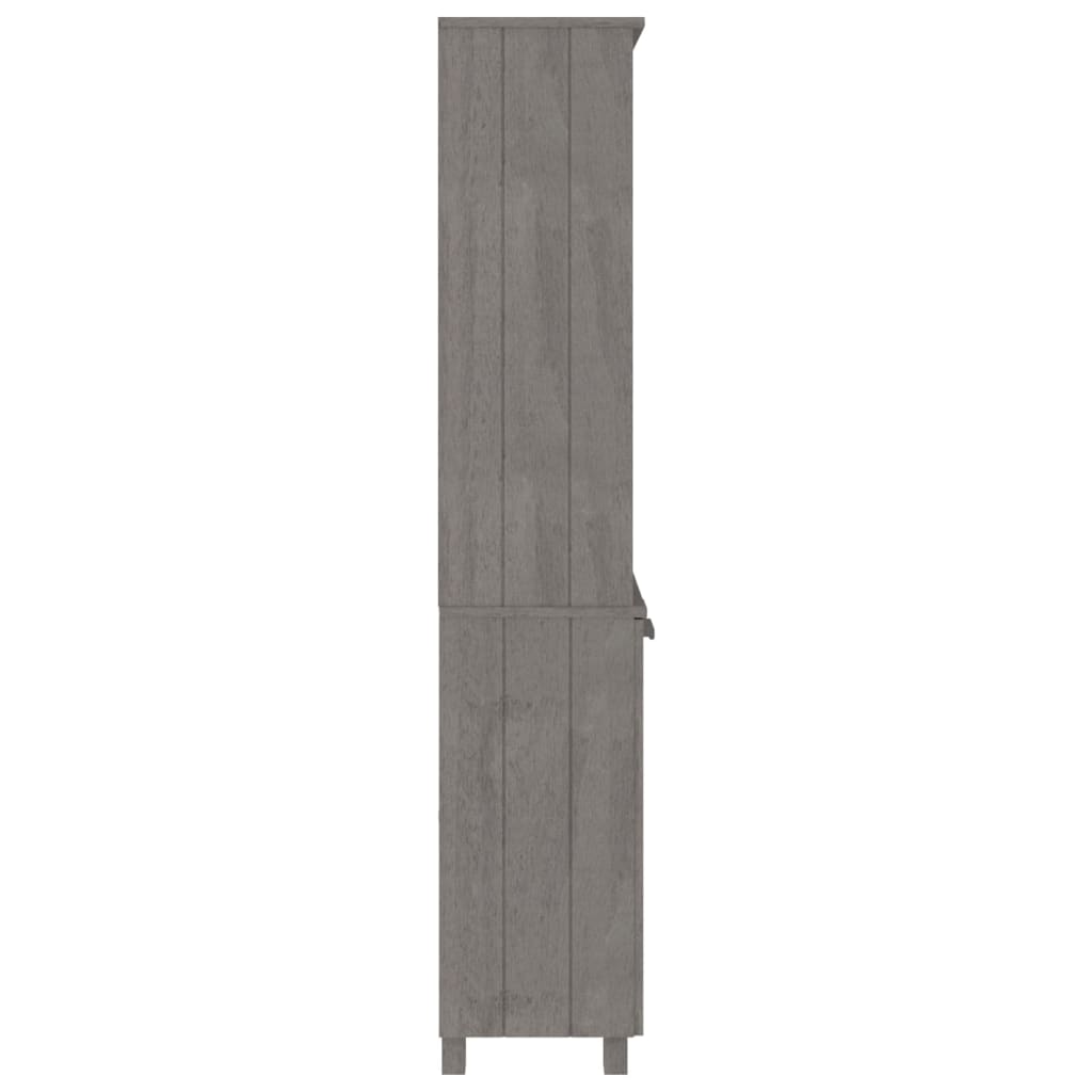 vidaXL Highboard HAMAR Massivholz Kiefer Hellgrau
