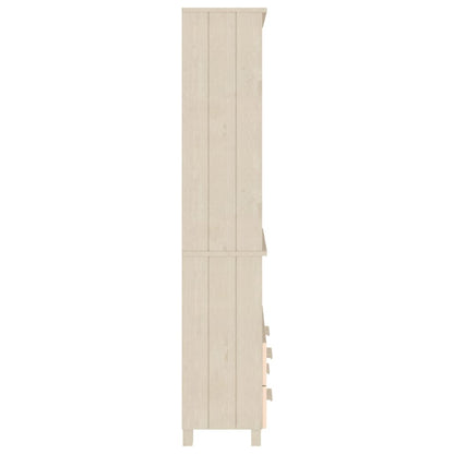 vidaXL Highboard HAMAR Massivholz Kiefer Honigbraun