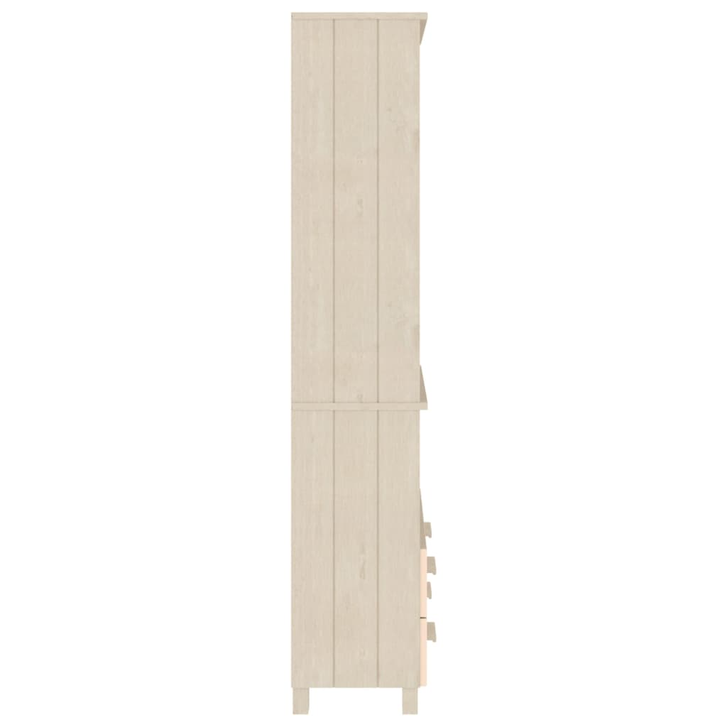 vidaXL Highboard HAMAR Massivholz Kiefer Honigbraun