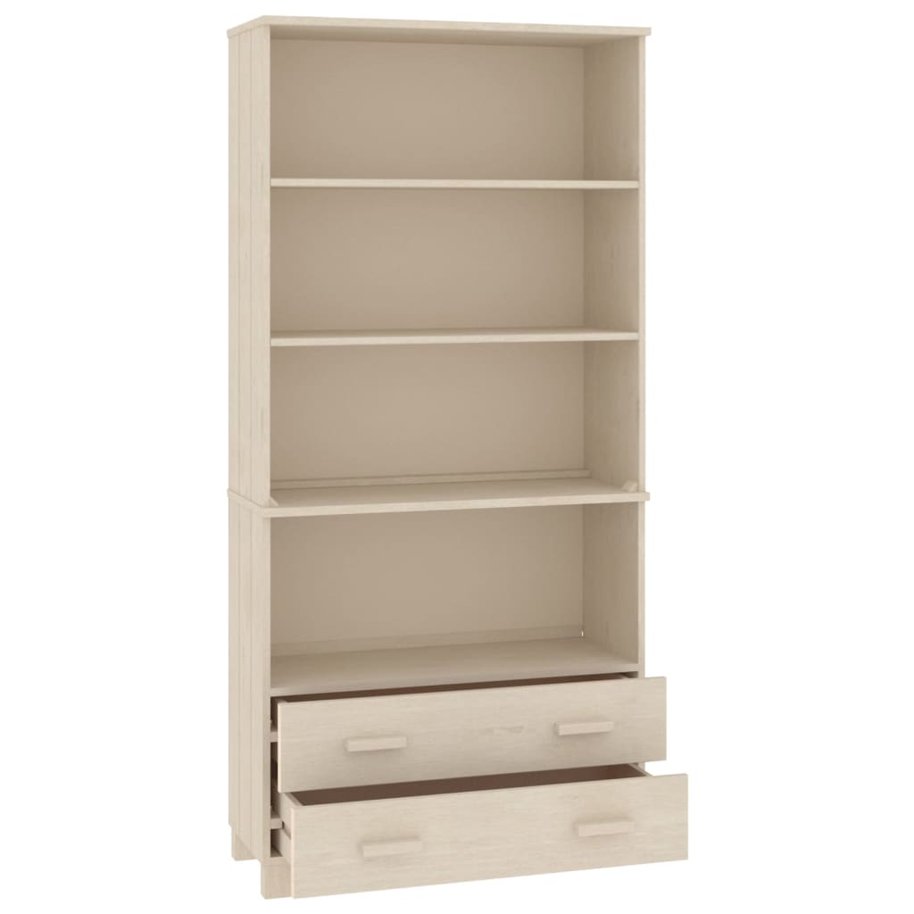 vidaXL Highboard HAMAR Massivholz Kiefer Honigbraun