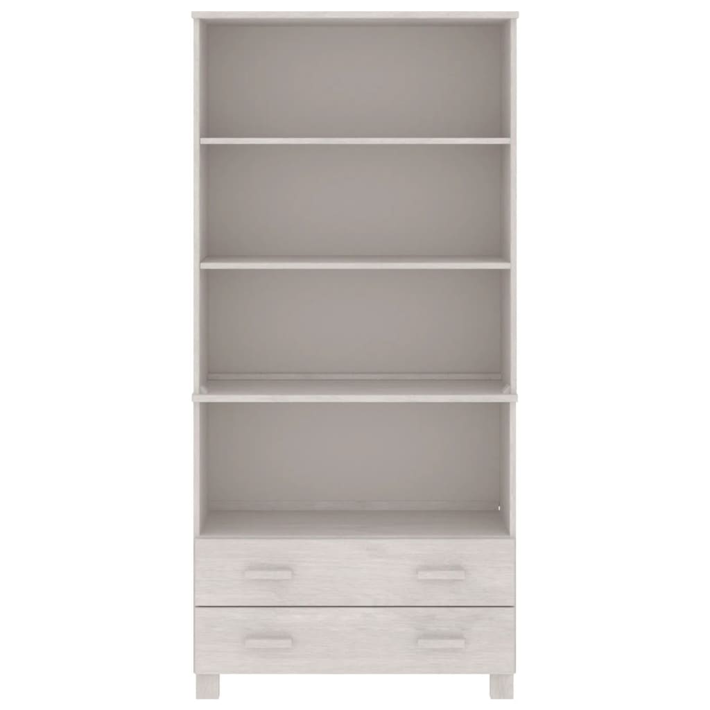 vidaXL Highboard HAMAR Massivholz Kiefer Weiß
