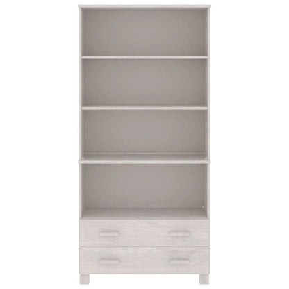 vidaXL Highboard HAMAR Massivholz Kiefer Weiß