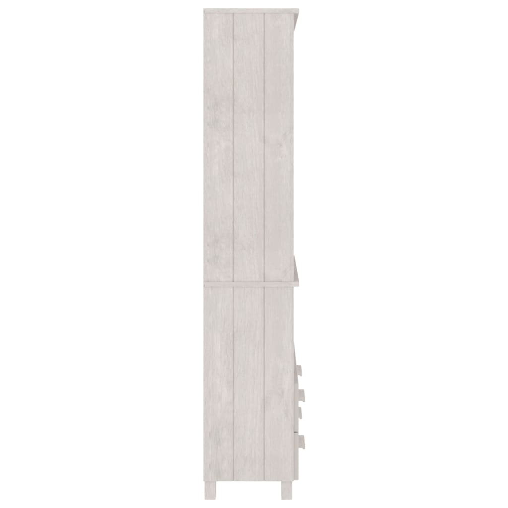 vidaXL Highboard HAMAR Massivholz Kiefer Weiß
