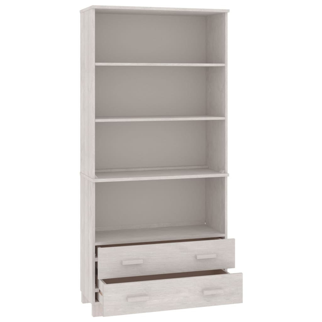 vidaXL Highboard HAMAR Massivholz Kiefer Weiß