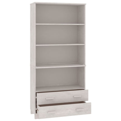 vidaXL Highboard HAMAR Massivholz Kiefer Weiß