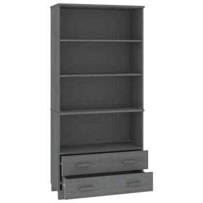 vidaXL Highboard HAMAR Massivholz Kiefer Dunkelgrau