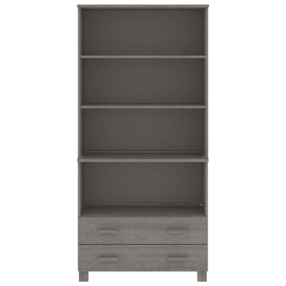 vidaXL Highboard HAMAR Massivholz Kiefer Hellgrau