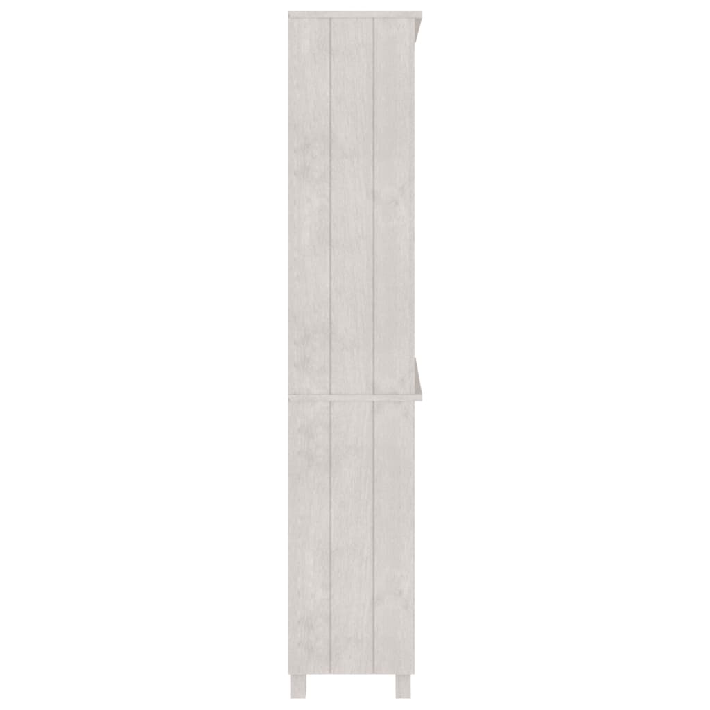 vidaXL Highboard HAMAR Massivholz Kiefer Weiß
