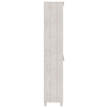 vidaXL Highboard HAMAR Massivholz Kiefer Weiß