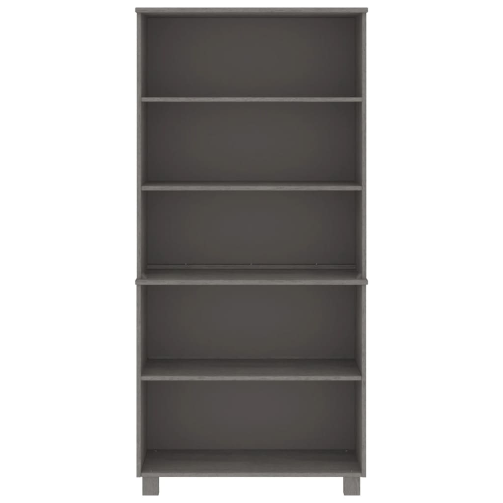 vidaXL Highboard HAMAR Massivholz Kiefer Hellgrau