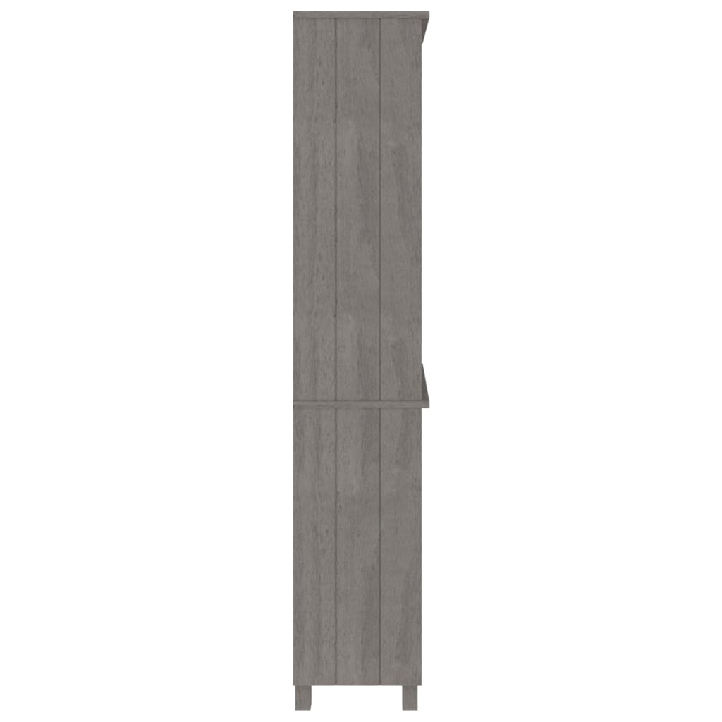 vidaXL Highboard HAMAR Massivholz Kiefer Hellgrau