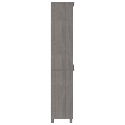 vidaXL Highboard HAMAR Massivholz Kiefer Hellgrau