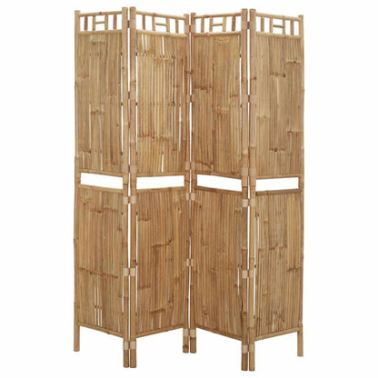 vidaXL Paravent à 4 panneaux bambou 160x180 cm