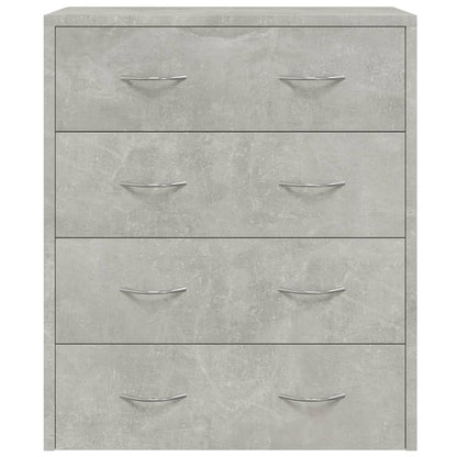 vidaXL Commode à 4 tiroirs 60x30,5x71 cm Gris béton