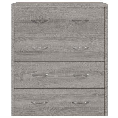 vidaXL Commode avec 4 tiroirs 60x30,5x71 cm Gris Sonoma