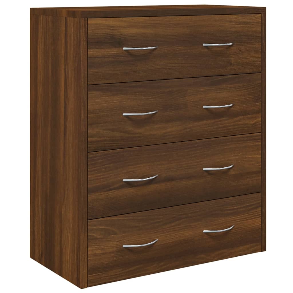 vidaXL Commode 4 tiroirs 60x30,5x71 cm Aspect chêne marron