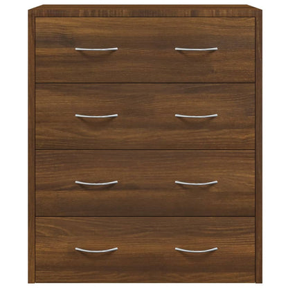 vidaXL Commode 4 tiroirs 60x30,5x71 cm Aspect chêne marron